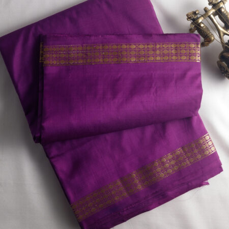 Pure Silk Dhothi Purple