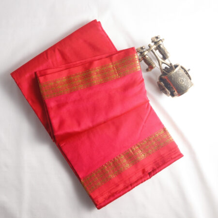 Pure Silk Dhothi Reddish Purple
