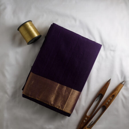 Purple Pure Dupion Raw Silk