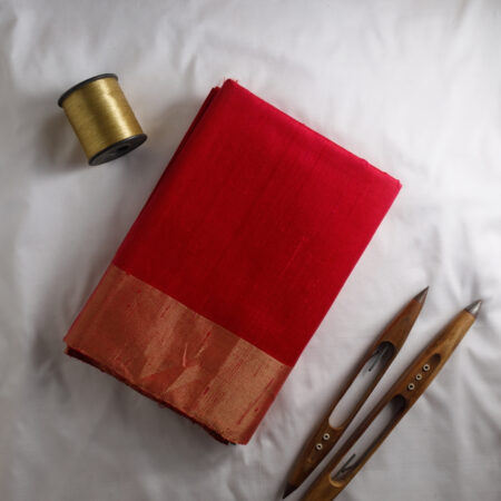 Rani Pink Pure Dupion Raw Silk