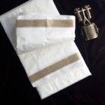 Pure Silk Dhothi Cream
