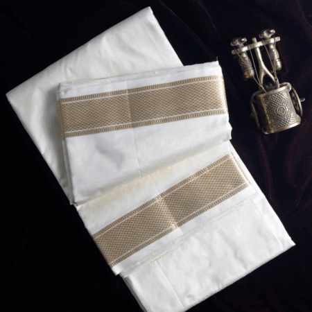 Pure Silk Dhothi Cream