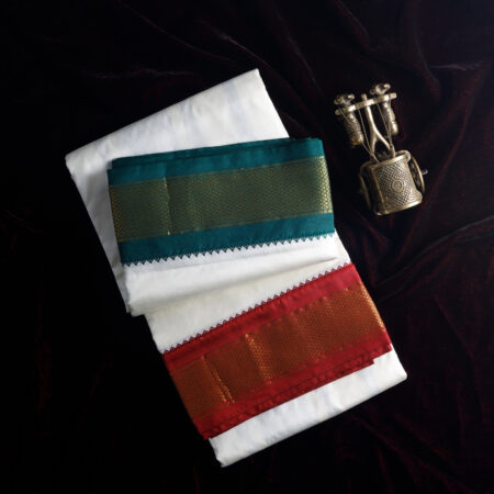 Pure Silk Dhothi Cream