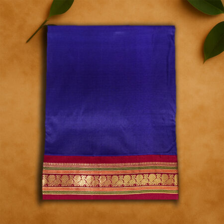 9 YARDS PURE SILK RBLUE/RPINK