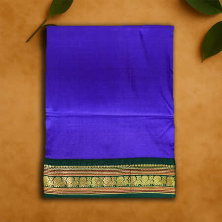 9 YARDS PURE SILK IBLUE/BGREEN