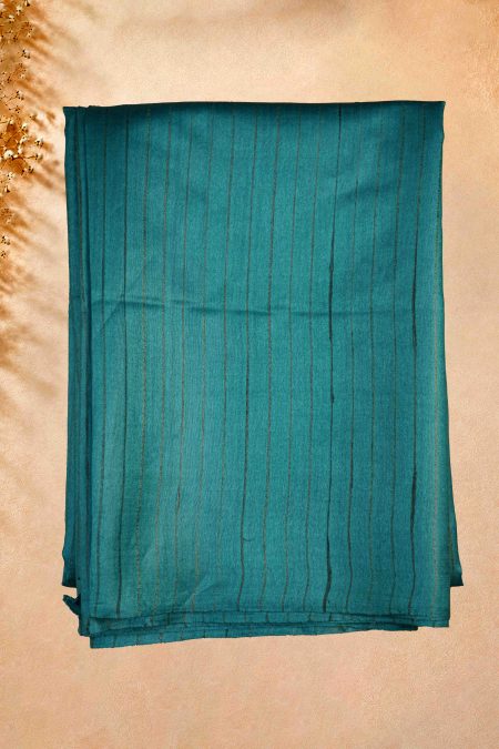 Tussar Silk Saree - Rama Green - MGMAAB0200
