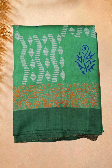 Saree - Green & Dark Green - MGMAAB0241