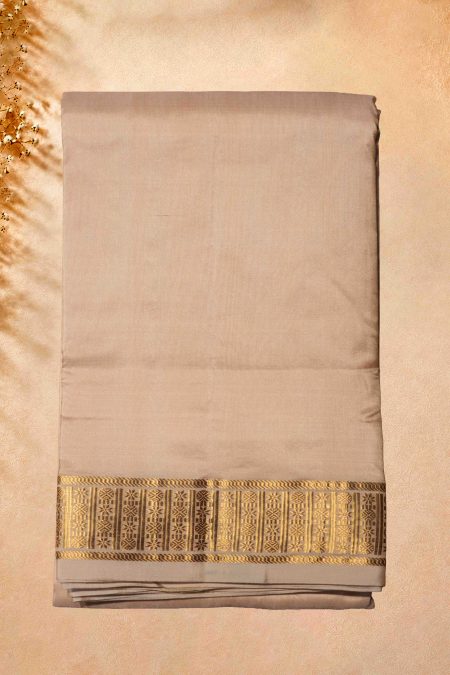 Pure Silk Dhoti - Peach - MGMAAB0279