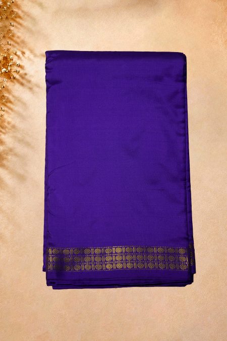 Pure Silk Dhoti - Purple - MGMAAB0284